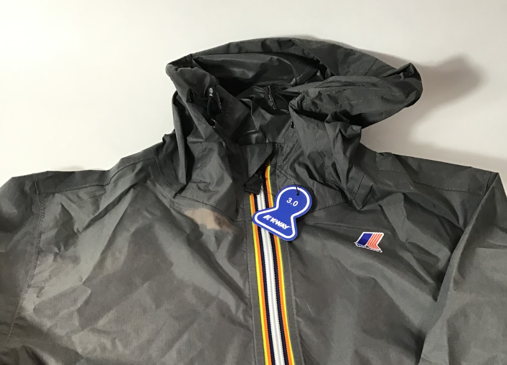 K-Way - Le Vrai Claude Packable Full Zip Windbreaker Rain Jacket - Unisex |-| K-Way - Manteau de pluie coupe-vent à glissière compressible Le Vrai Claude - Unisexe
