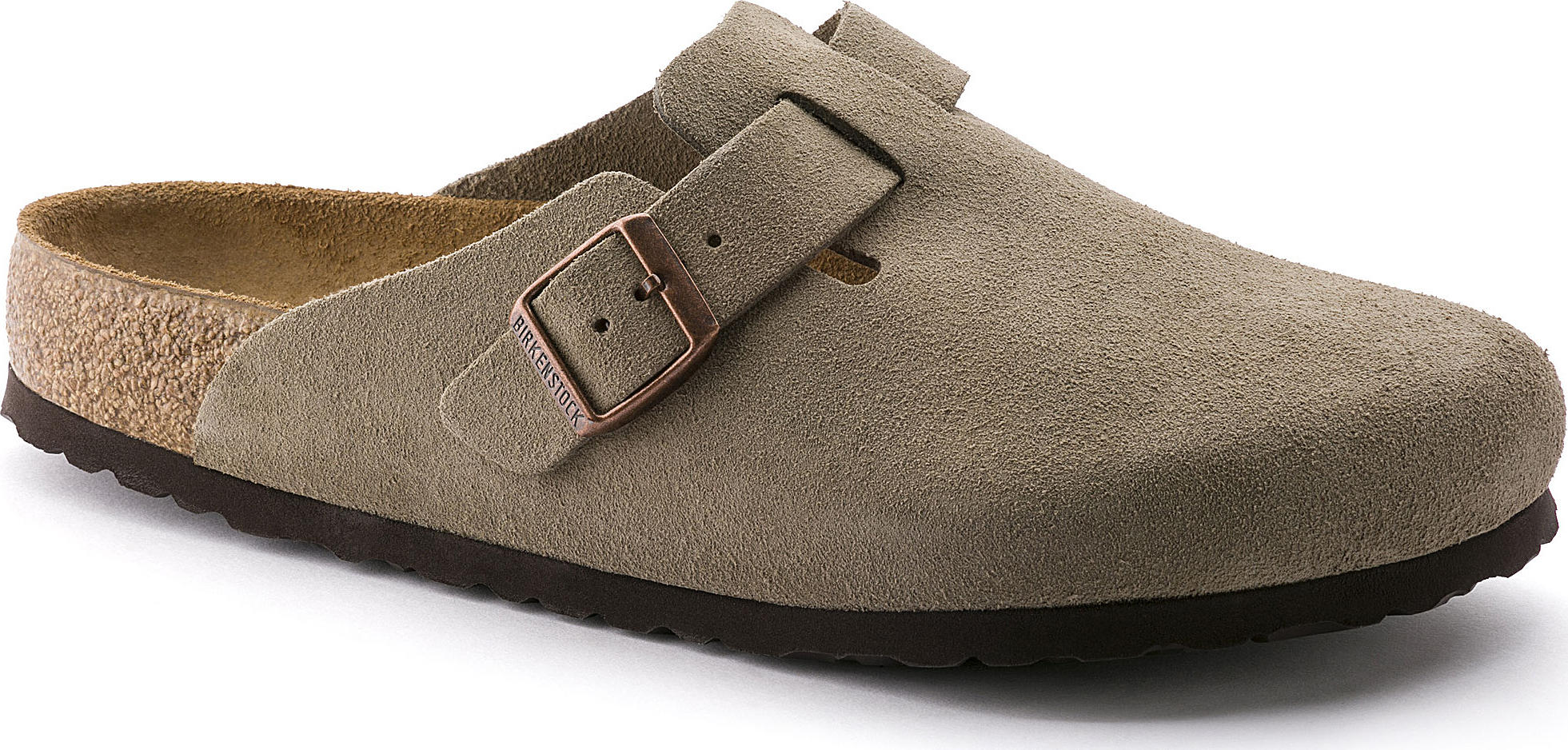 Birkenstock - Boston Soft Footbed Suede Leather Mules [Narrow] - Unisex |-| Birkenstock - Mules Boston Lit de pied souple Suède [Étroite] - Unisexe
