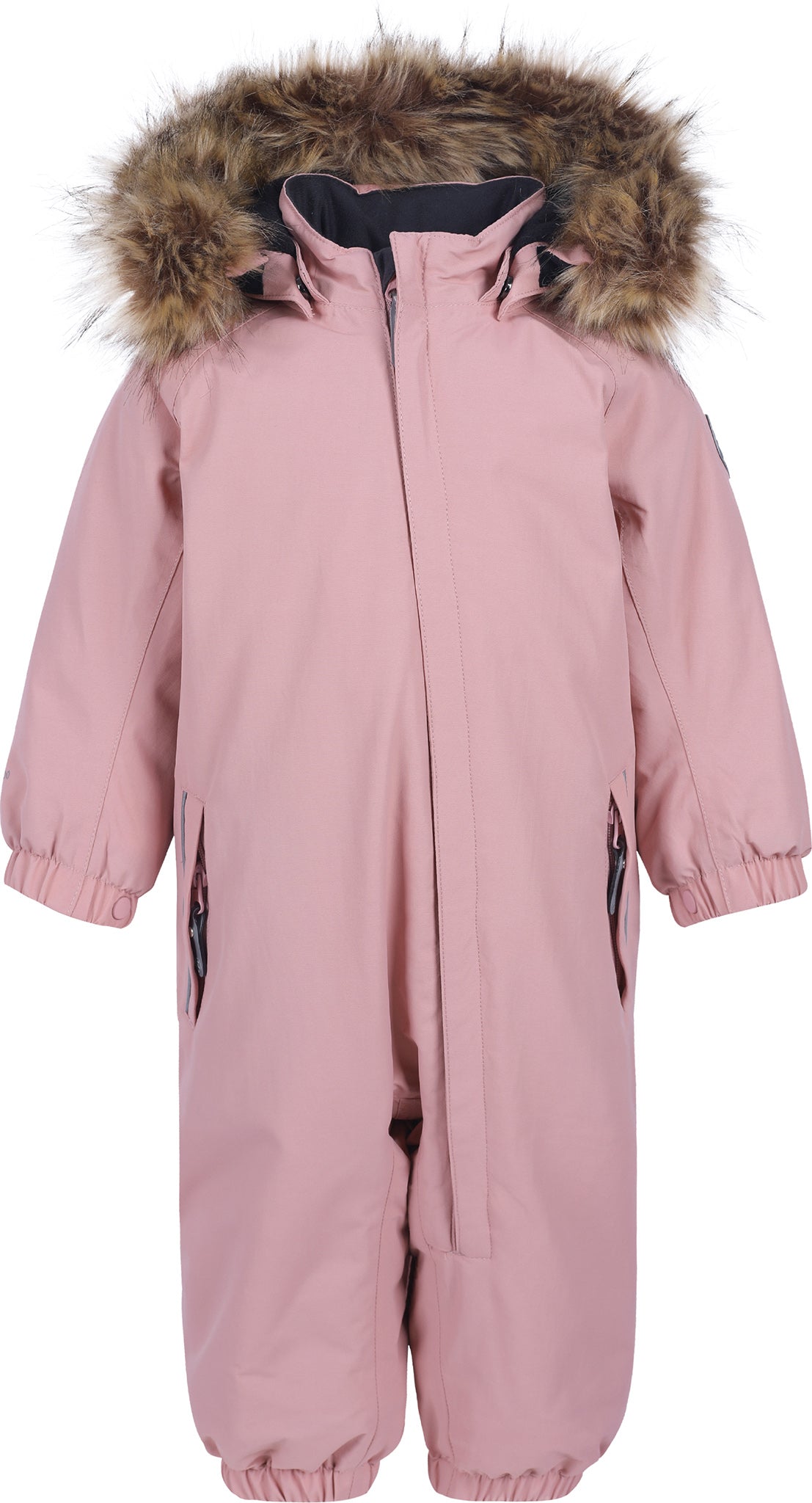 Color Kids - Faux Fur Coveralls - Baby |-| Color Kids - Combinaison avec bordure en similifourrure - Bébé