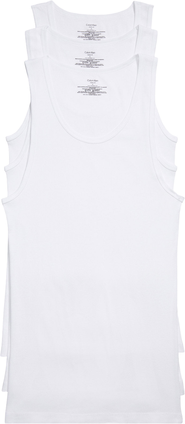 Calvin Klein - Cotton Classics 3-Pack Tank Top - Men's |-| Calvin Klein - Camisole Cotton Classics - Lot de 3 - Homme