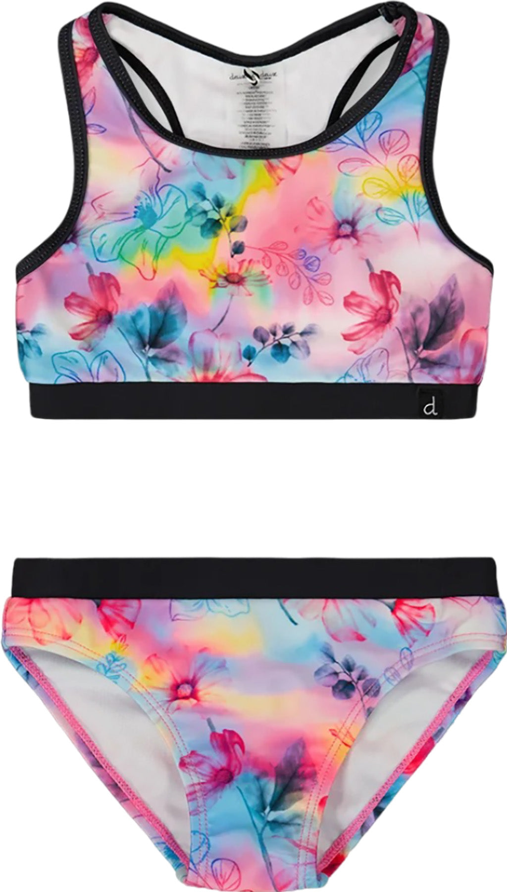 Deux par Deux - Printed Two-Piece Racerback Swimsuit - Big Girl|-|Deux par Deux - Maillot de bain deux-pièces dos nageur imprimé - Grande fille