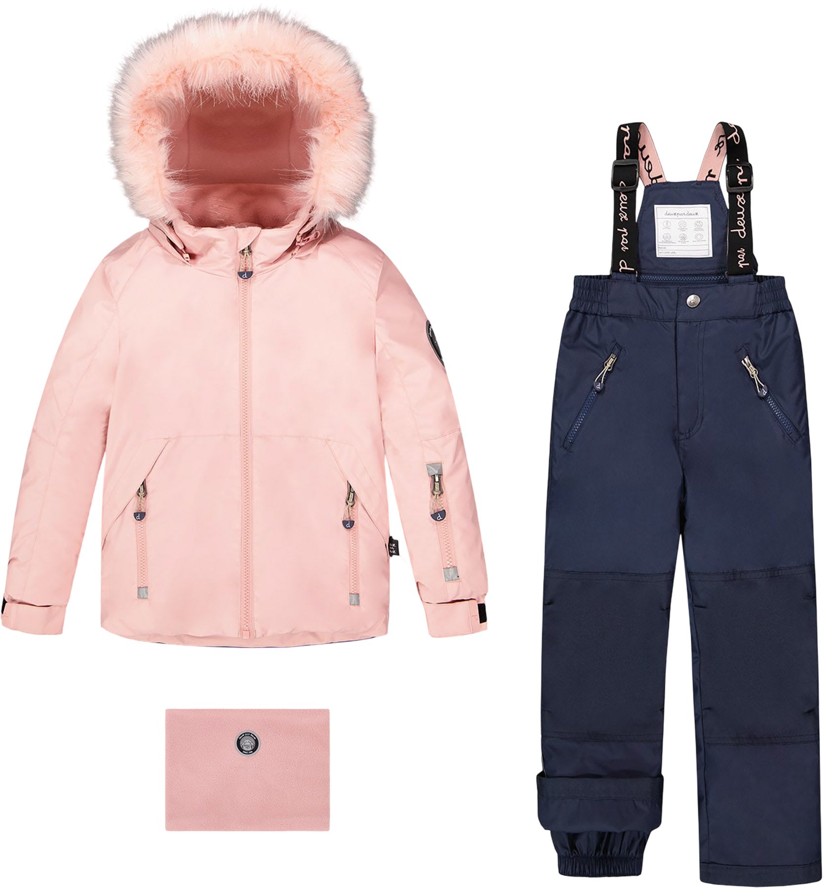 Deux par Deux - Flower Print Play Two-Piece Snowsuit - Little Girl |-| Deux par Deux - Habit de neige deux pièces Play Flower - Petite fille