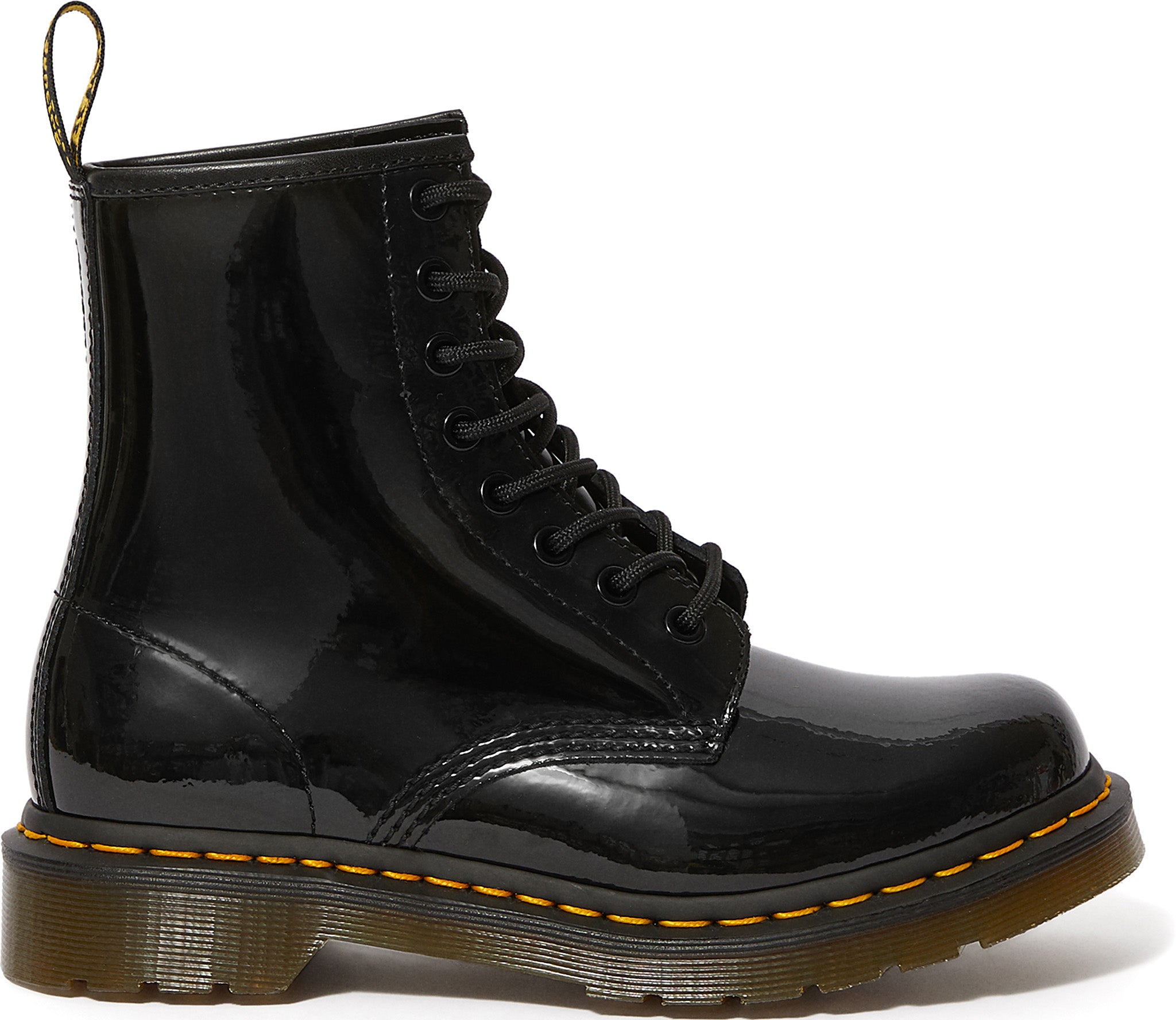 Dr. Martens - 1460 Patent Leather Lace Up Boots - Women's