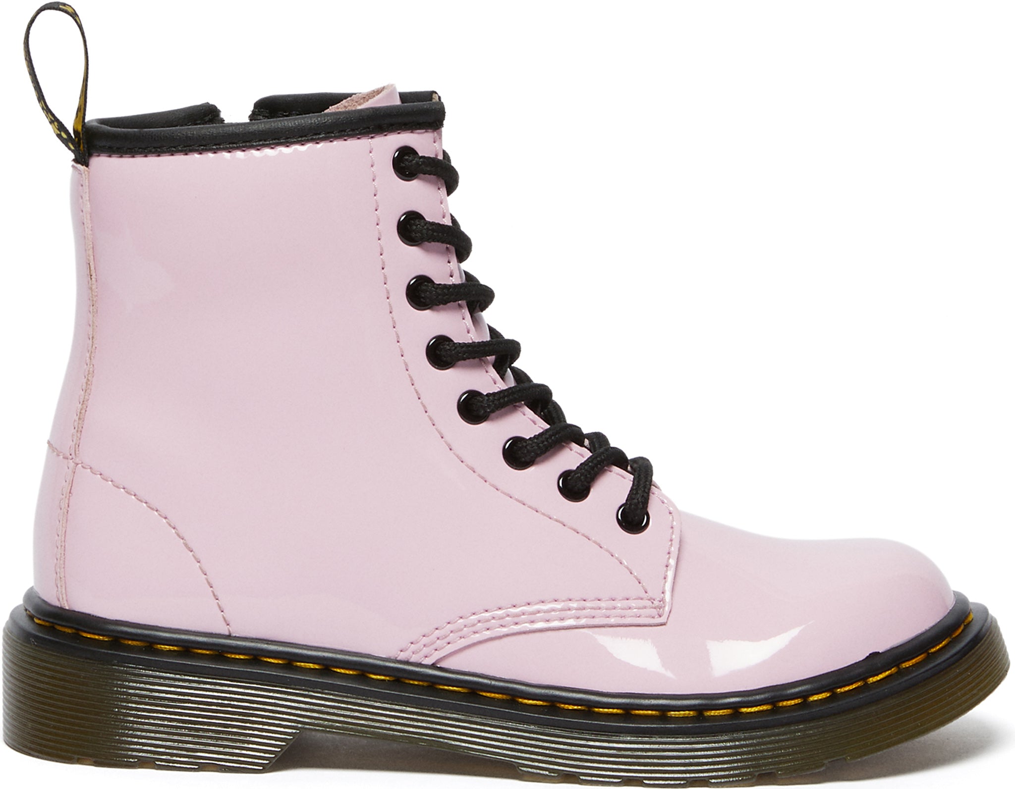 Dr. Martens - 1460 Patent Leather Lace Up Boots - Kids |-| Dr. Martens - Bottes à lacets en cuir verni 1460 - Enfant