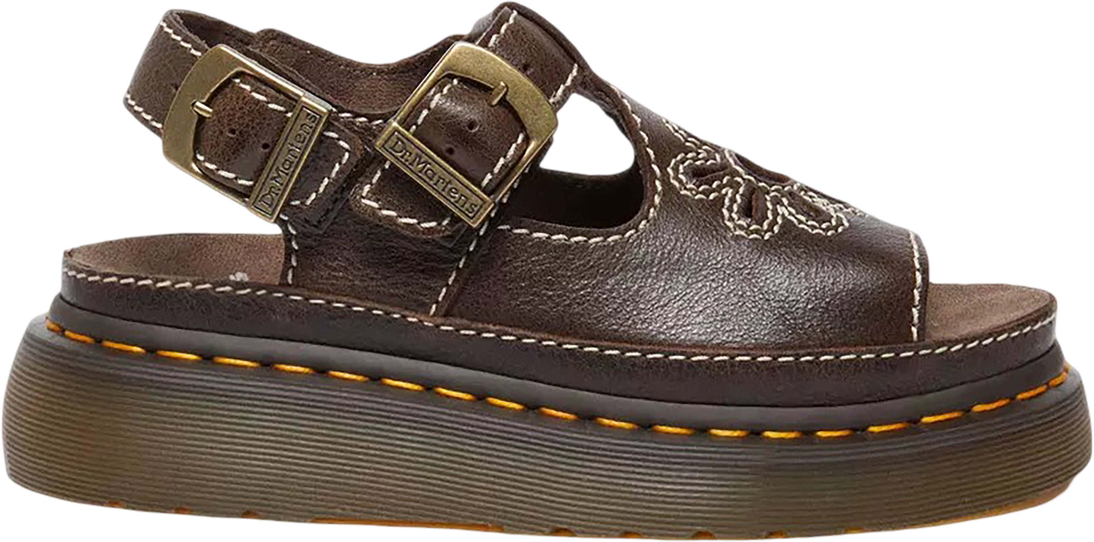Dr. Martens - Dunnet Flower Full Grain Leather Sandals - Women's |-| Dr. Martens - Sandales en cuir pleine fleur Dunnet Flower - Femme