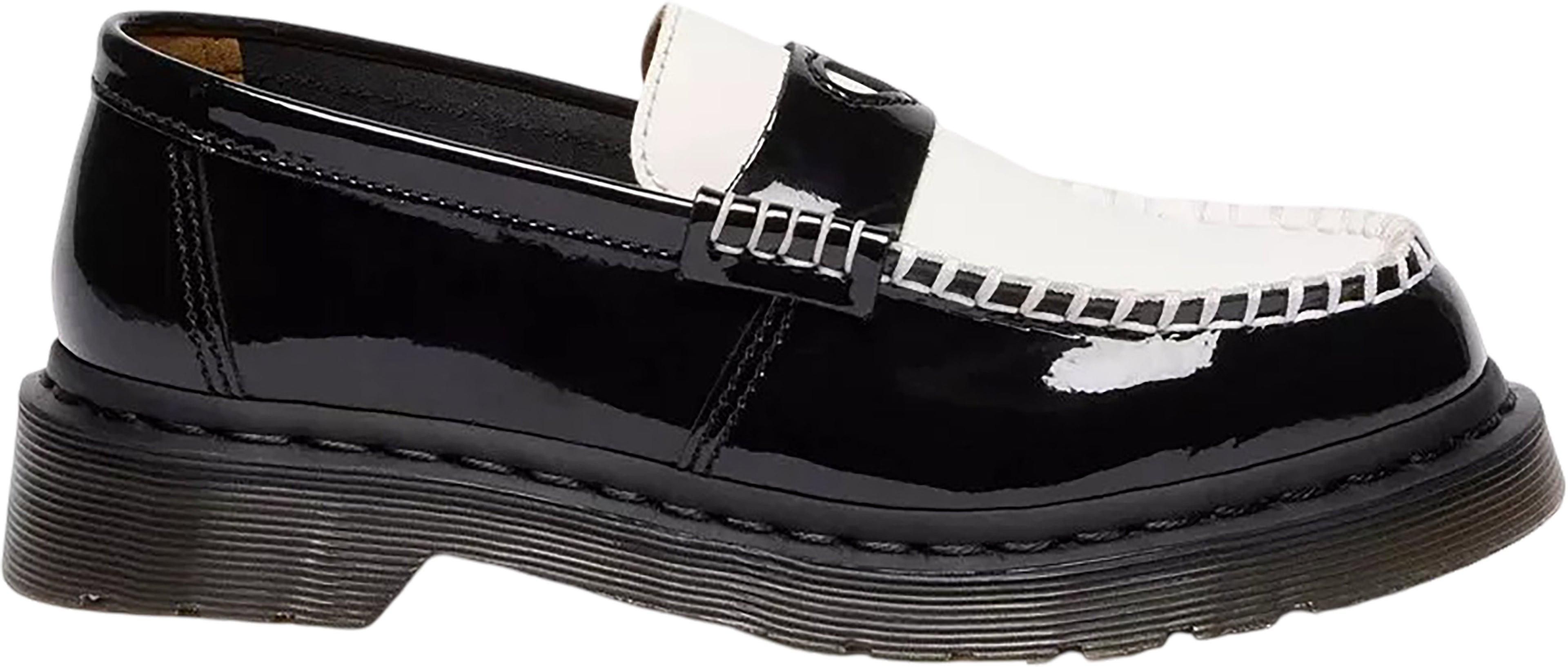 Dr. Martens - Penton Heart Two-Tone Patent Leather Loafers - Women's|-|Dr. Martens - Mocassins en cuir verni bicolore Penton Heart - Femme