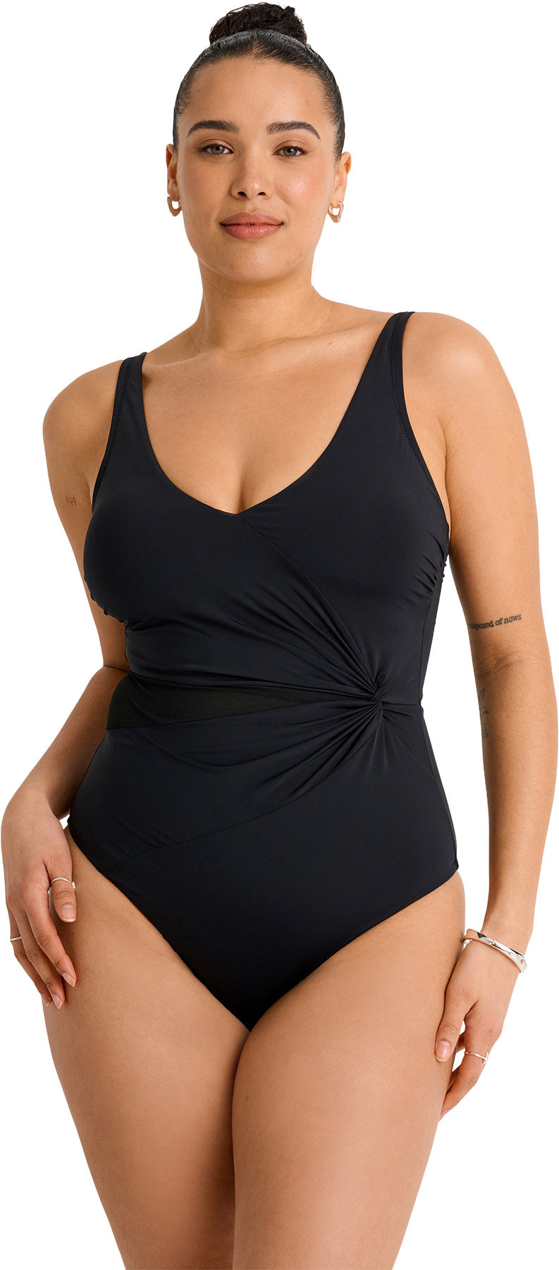 Everyday Sunday - Mesh Panel One-Piece Swimsuit - Women's |-| Everyday Sunday - Maillot de bain une pièce avec panneau en filet - Femme