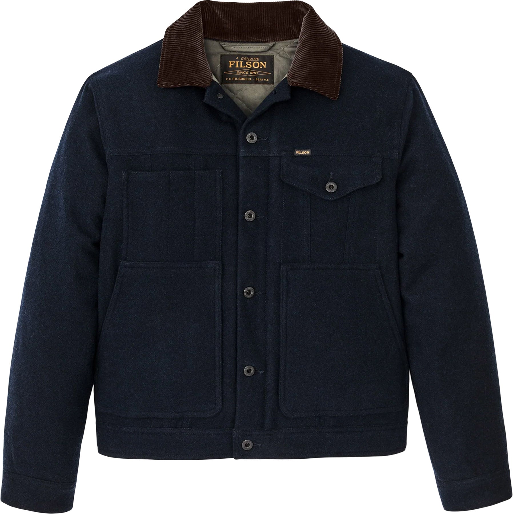 Filson - Spokane Insulated Short Cruiser Waxed Jacket - Men's