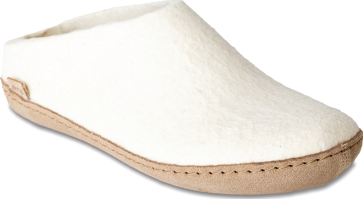 Glerups - Leather Sole Slippers - Unisex |-| Glerups - Pantoufles à semelle en cuir - Unisexe