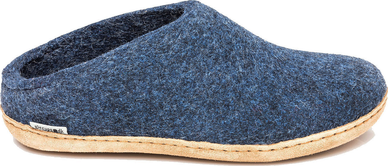 Glerups - Leather Sole Slippers - Unisex |-| Glerups - Pantoufles à semelle en cuir - Unisexe