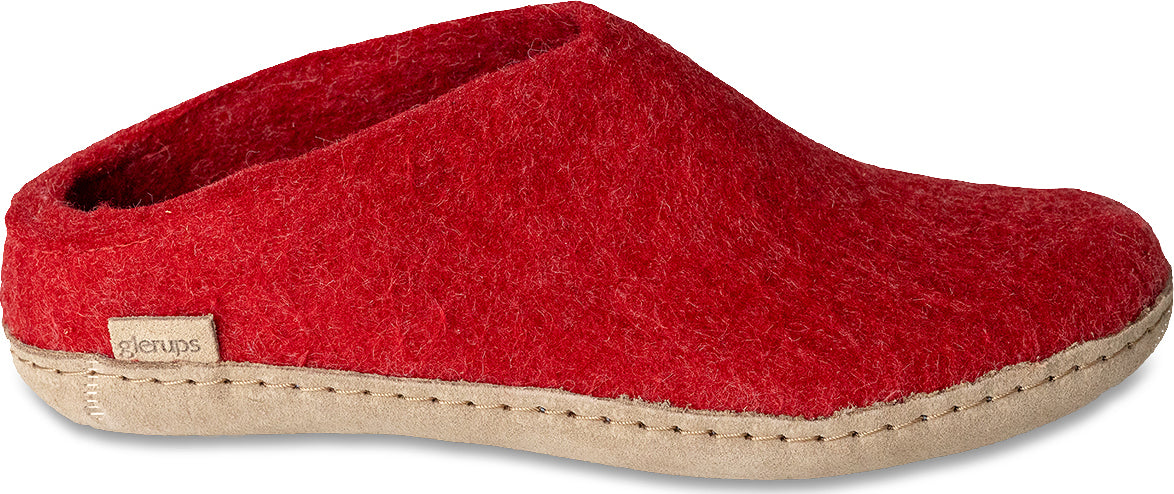 Glerups - Leather Sole Slippers - Unisex |-| Glerups - Pantoufles à semelle en cuir - Unisexe