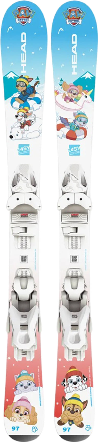 HEAD - Paw Patrol Skis with JRS 4.5 GW CA Ski Bindings - Kids |-| HEAD - Skis Paw Patrol avec fixations de ski JRS 4.5 GW CA - Enfant