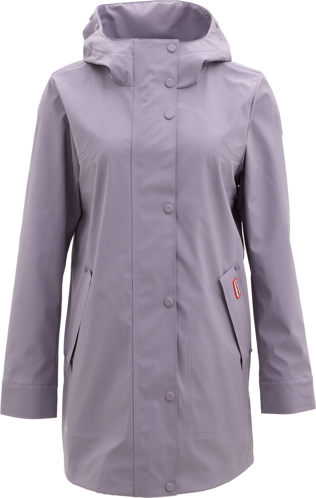 Hunter - Acacia Rubberized Mid-Length Raincoat - Women's|-|Hunter - Manteau de pluie mi-long en caoutchouc Acacia - Femme