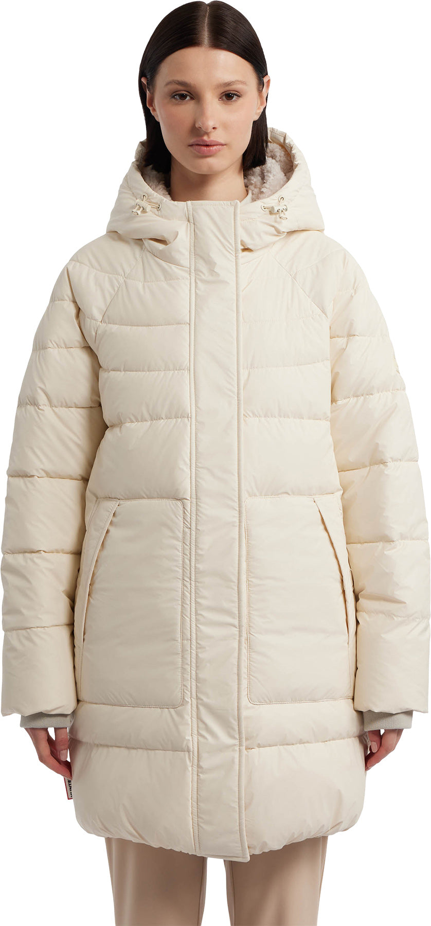 Hunter - Almond Marshmallow Mid Length Puffer Jacket - Women's |-| Hunter - Manteau matelassé mi-long Almond Marshmallow - Femme