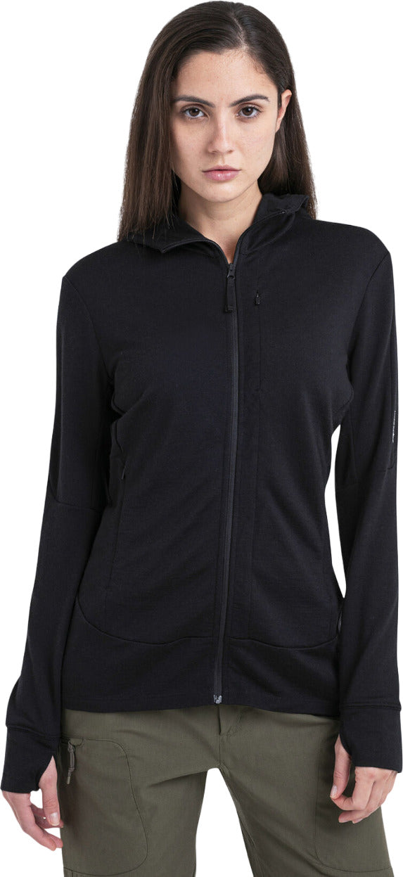 Icebreaker - Merino 260 Quantum Long Sleeve Zip Hoodie - Women's |-| Icebreaker - Chandail à capuchon avec glissière à manches longues en mérinos 260 Quantum - Femme