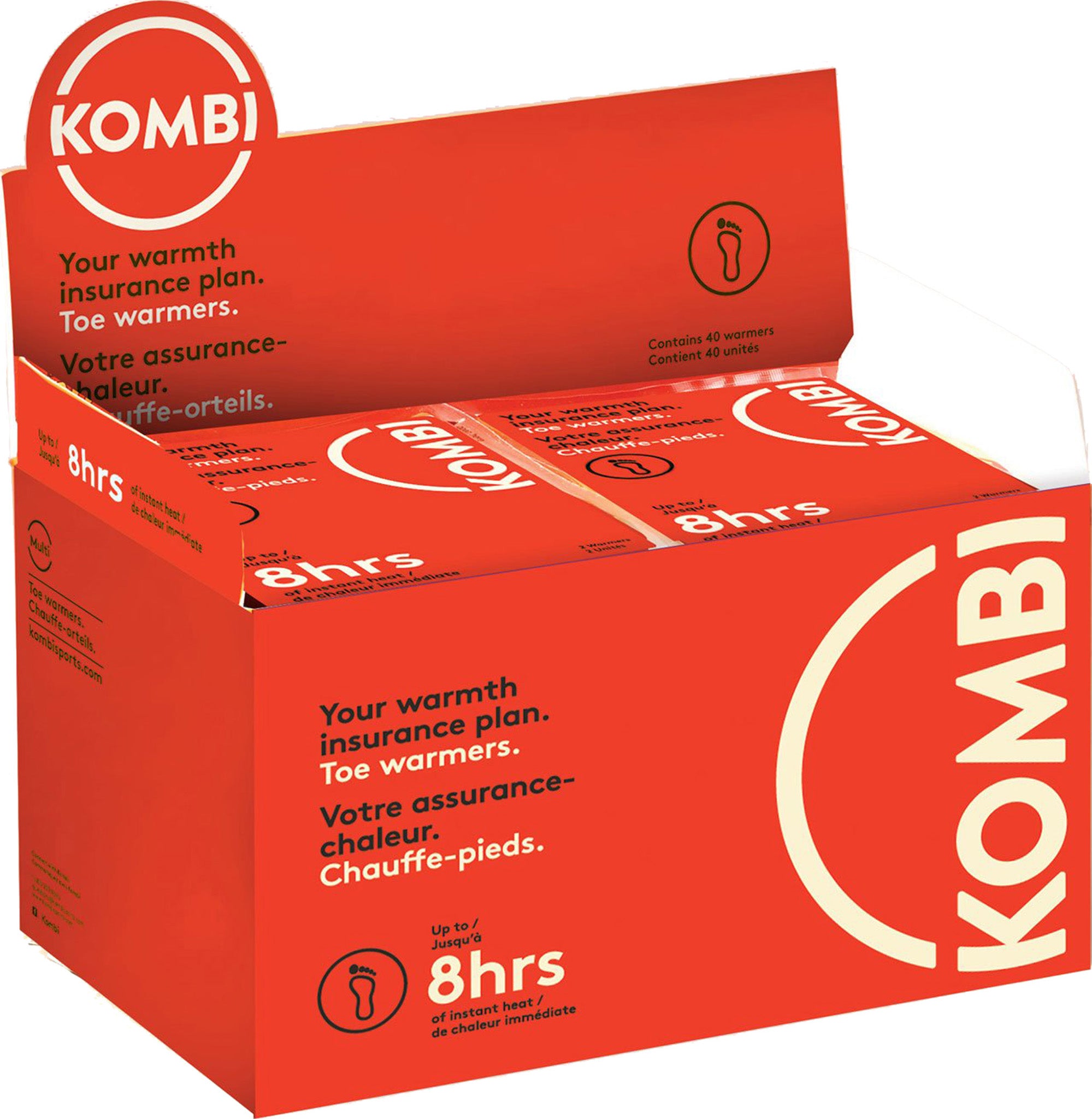 Kombi - Set of 40 Pairs Toe Warmers - Unisex