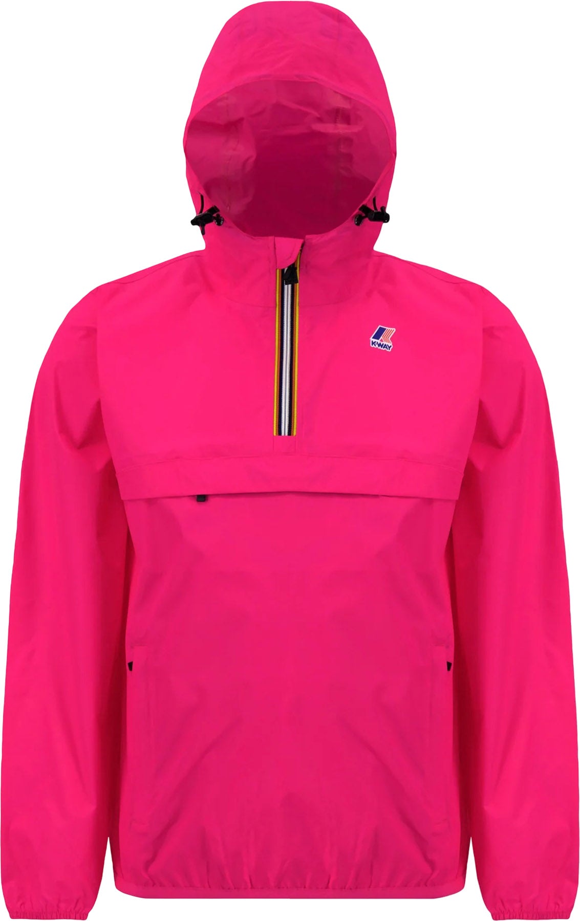 K-Way - Le Vrai Leon Packable Quarter Zip Windbreaker Rain Jacket - Men's |-| K-Way - Manteau de pluie coupe-vent à glissière 1/4 compressible Le Vrai Leon - Homme