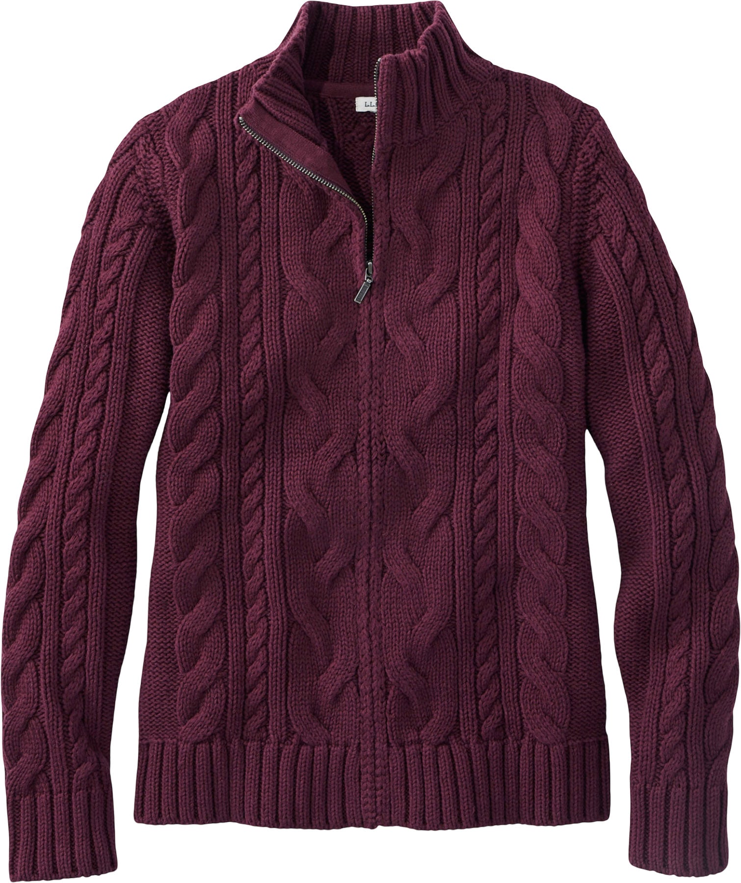 L.L. Bean - Double L Cable Zip Cardigan Sweater - Women's |-| L.L. Bean - Cardigan à glissière en maille torsadée Double L - Femme