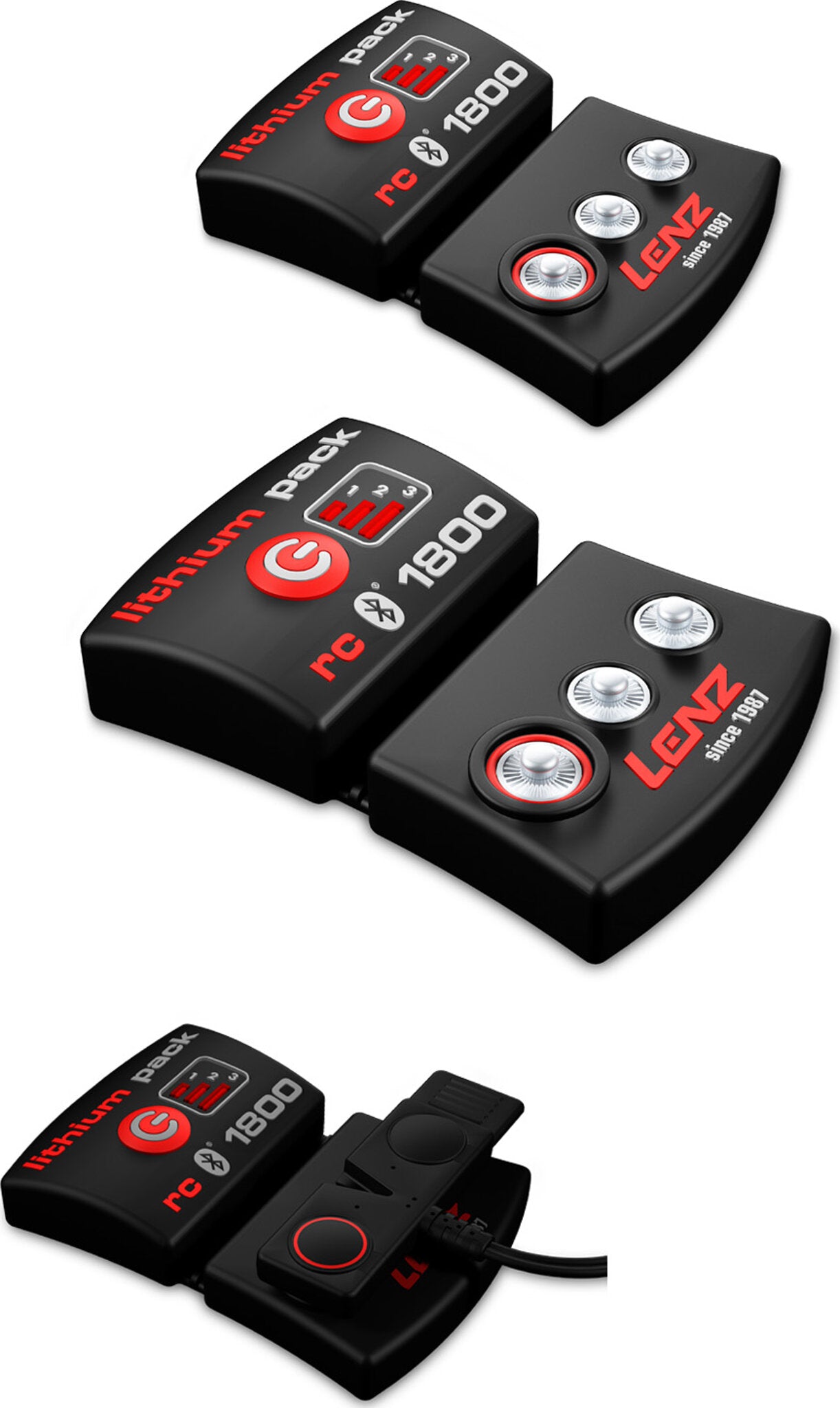 Lenz - Lithium Pack RCB 1800 Batteries |-| Lenz - Lot de Batteries au Lithium RCB 1800