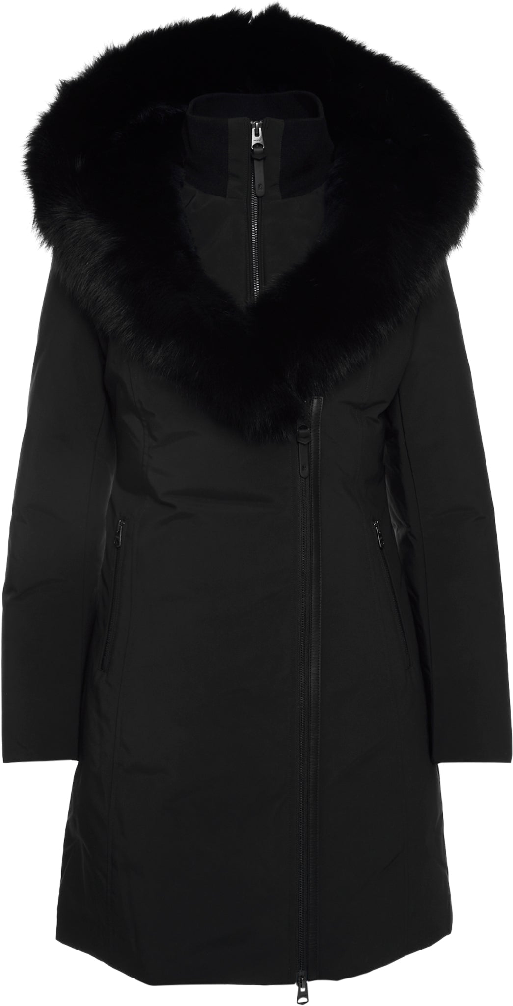 Mackage - Trish-BX Powder Touch Down Coat with Fox Fur Collar - Women's