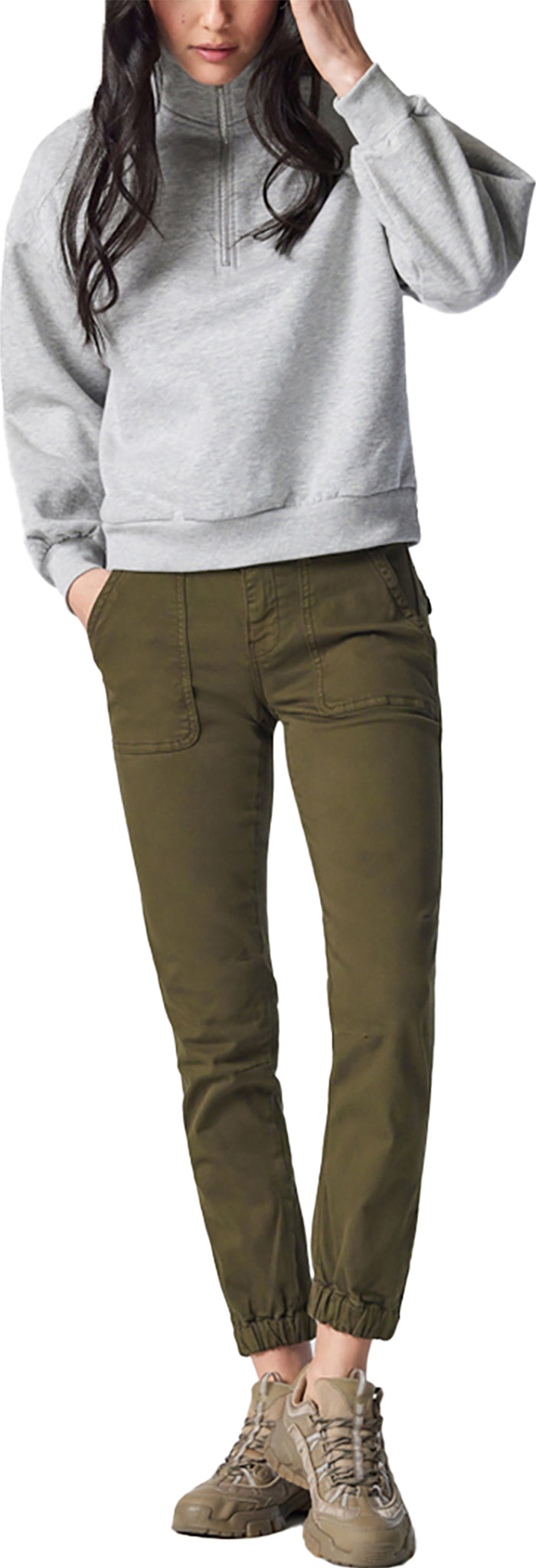 Mavi - Ivy Dark Jade Twill Non-Denim Jean - Women's |-| Mavi - Jean non denim en sergé jade foncé Ivy - Femme