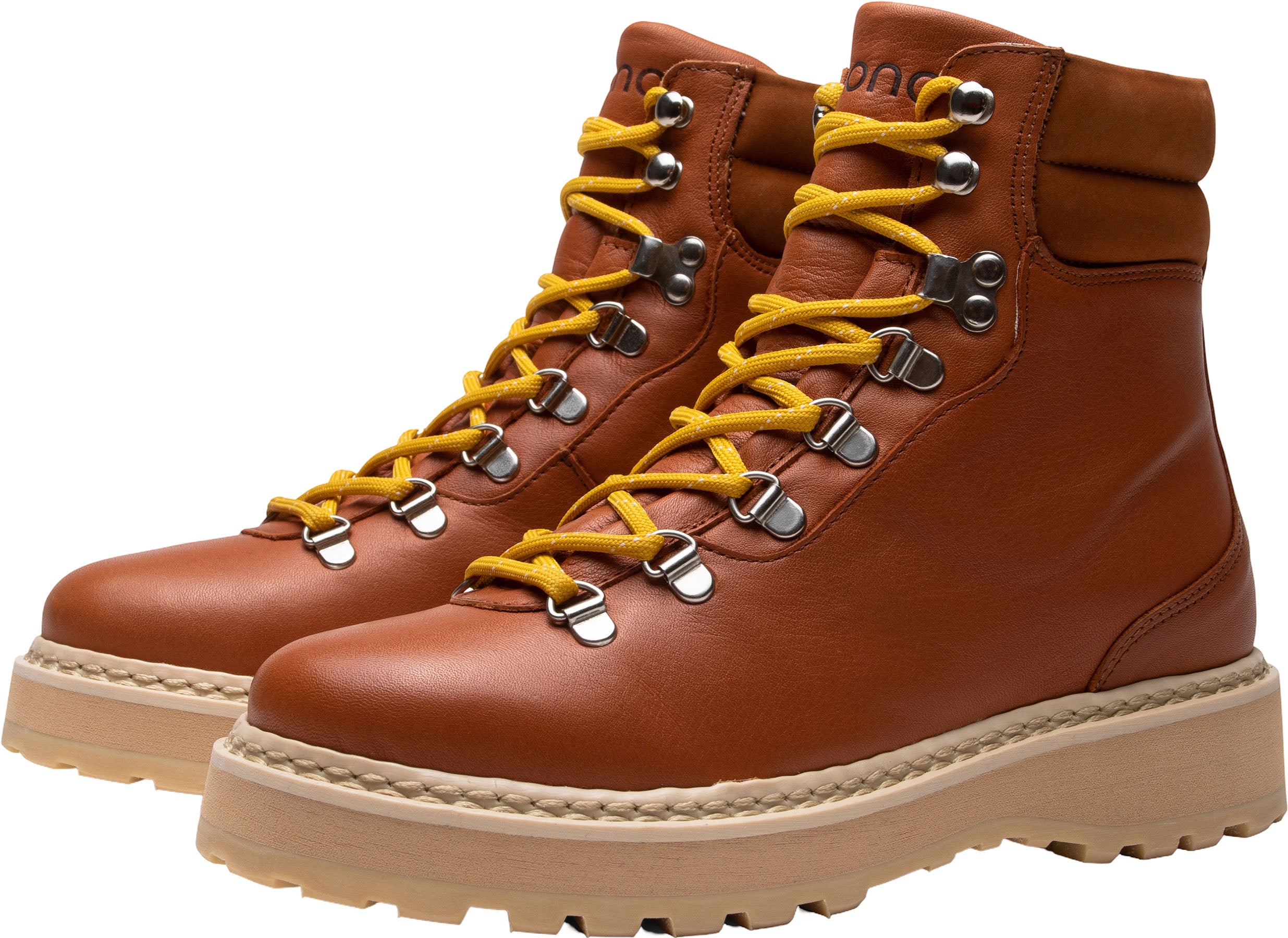 Monofoo - Hiking Grained Cow Leather Lined Hiking Boots - Women's |-| Monofoo - Bottes de randonnée doublés en cuir de vachette grainé Hiking - Femme