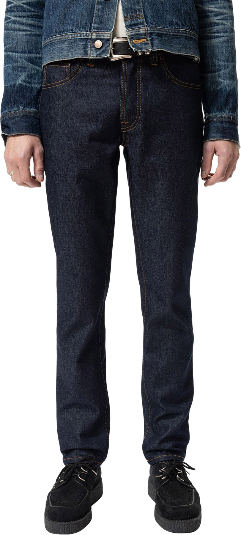 Nudie Jeans - Solid Ollie Dry Abyss Jeans - Mne's |-| Nudie Jeans - Jean Solid Ollie Dry Abyss - Homme