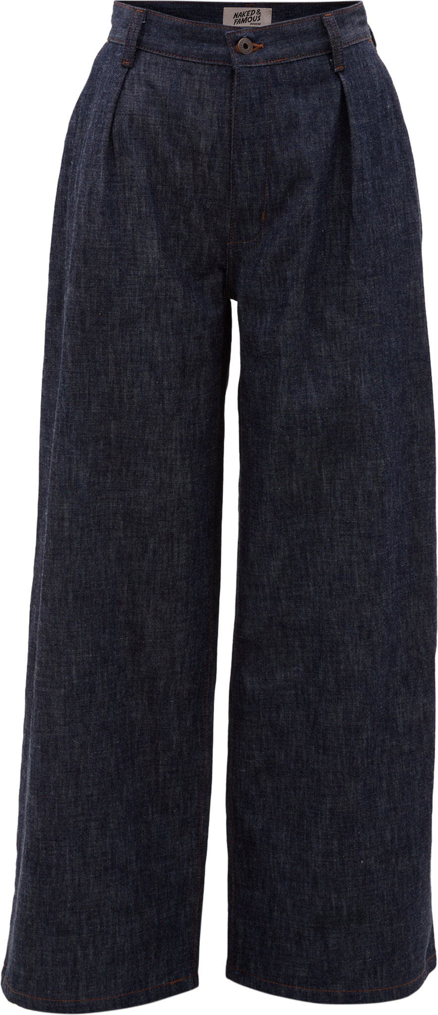 Naked and Famous - Wide Leg Trouser - Rinsed Denim - Indigo - Women's |-| Naked and Famous - Pantalon à jambes larges - Rinsed Denim - Indigo - Femme