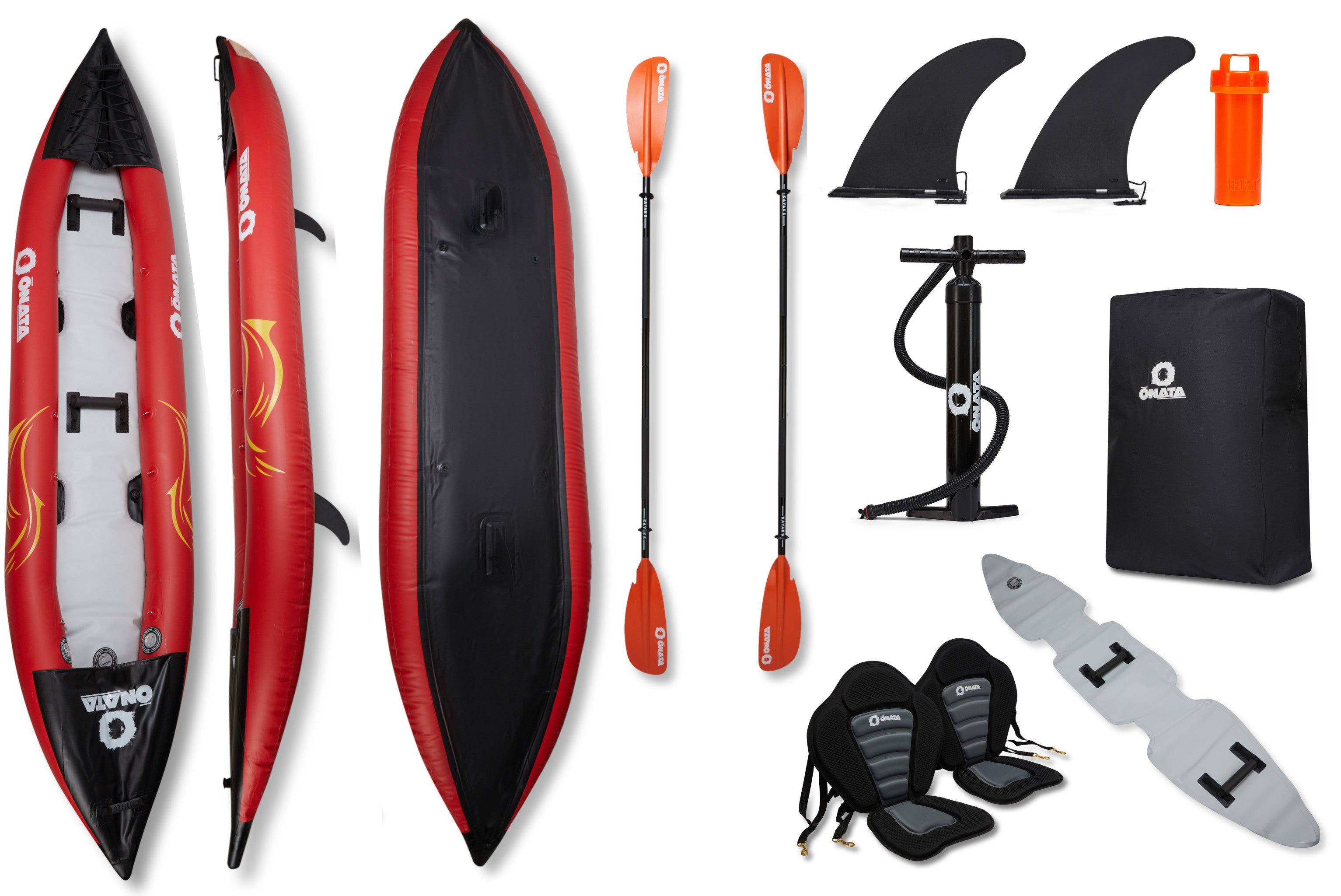 Onata - Snake Inflatable Double Kayak 12'5" |-| Onata - Kayak gonflable double Snake 12'5"