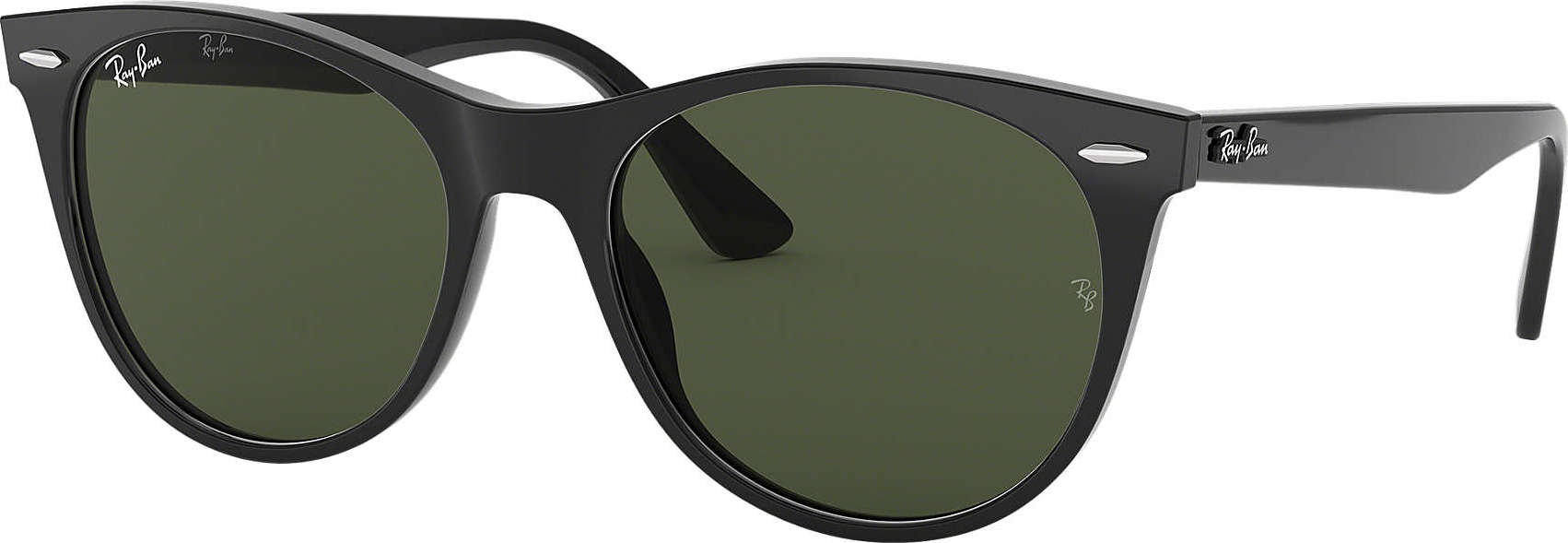 Ray-Ban - Wayfarer II Classic Sunglasses - Black Frame - Green Classic G-15 Lens