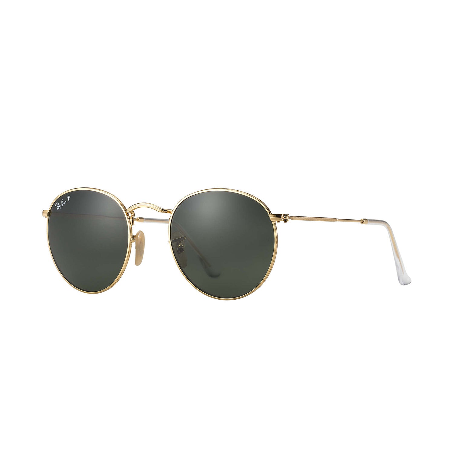 Ray-Ban - Round Metal - Gold Frame - Polarized Green Classic G-15 Lens |-| Ray-Ban - Round Metal - Monture Gold - Lentille polarisée Green Classic G-15
