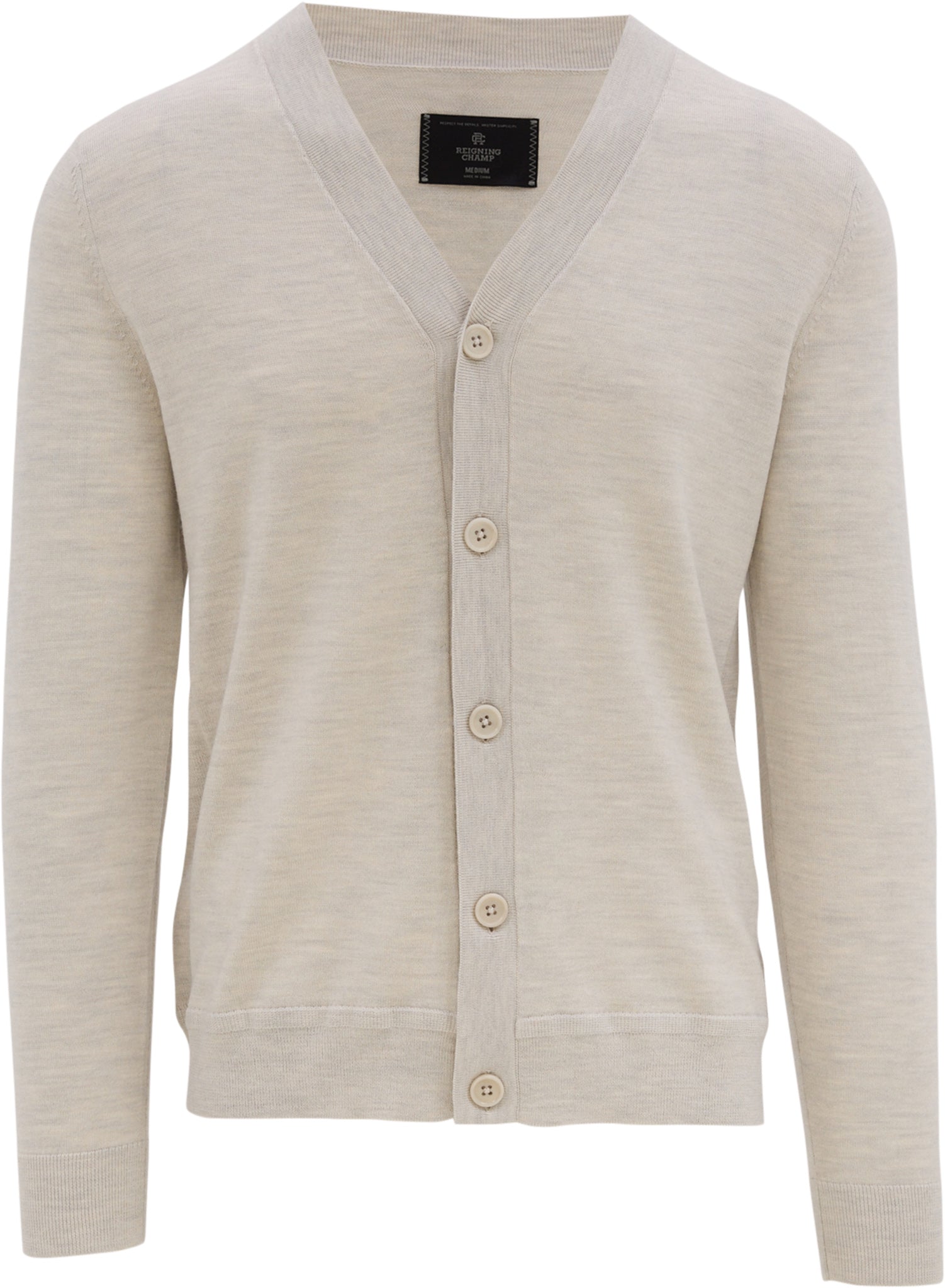 Reigning Champ - Lightweight Merino Harry Cardigan - Unisex |-| Reigning Champ - Cardigan léger en mérino Harry - Unisexe