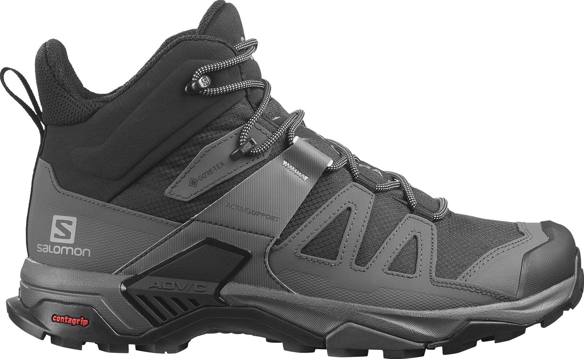 Salomon - X Ultra 4 GTX Mid-Cut Hiking Shoes [Wide] - Men's |-| Salomon - Souliers de randonnée mi-hautes X Ultra 4 GTX [Large] - Homme