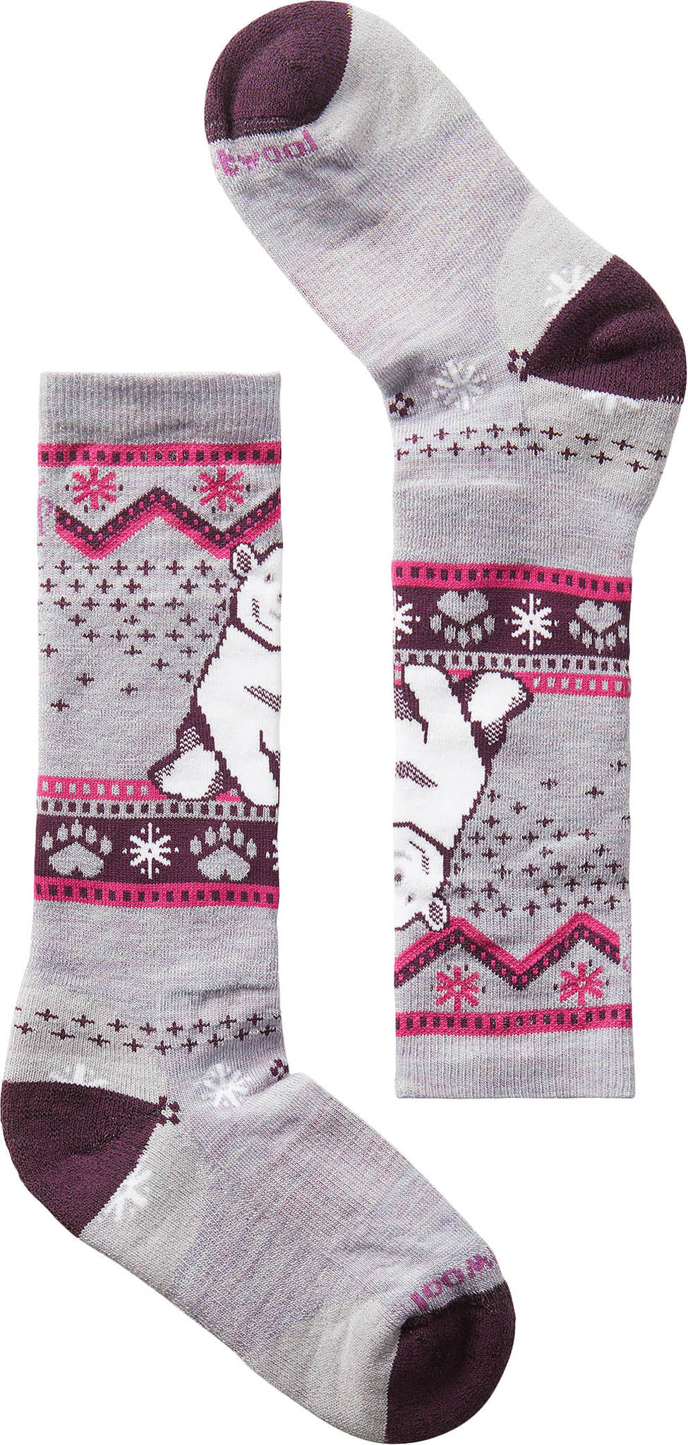 Smartwool - Wintersport Full Cushion Polar Bear Pattern OTC Socks - Kid's