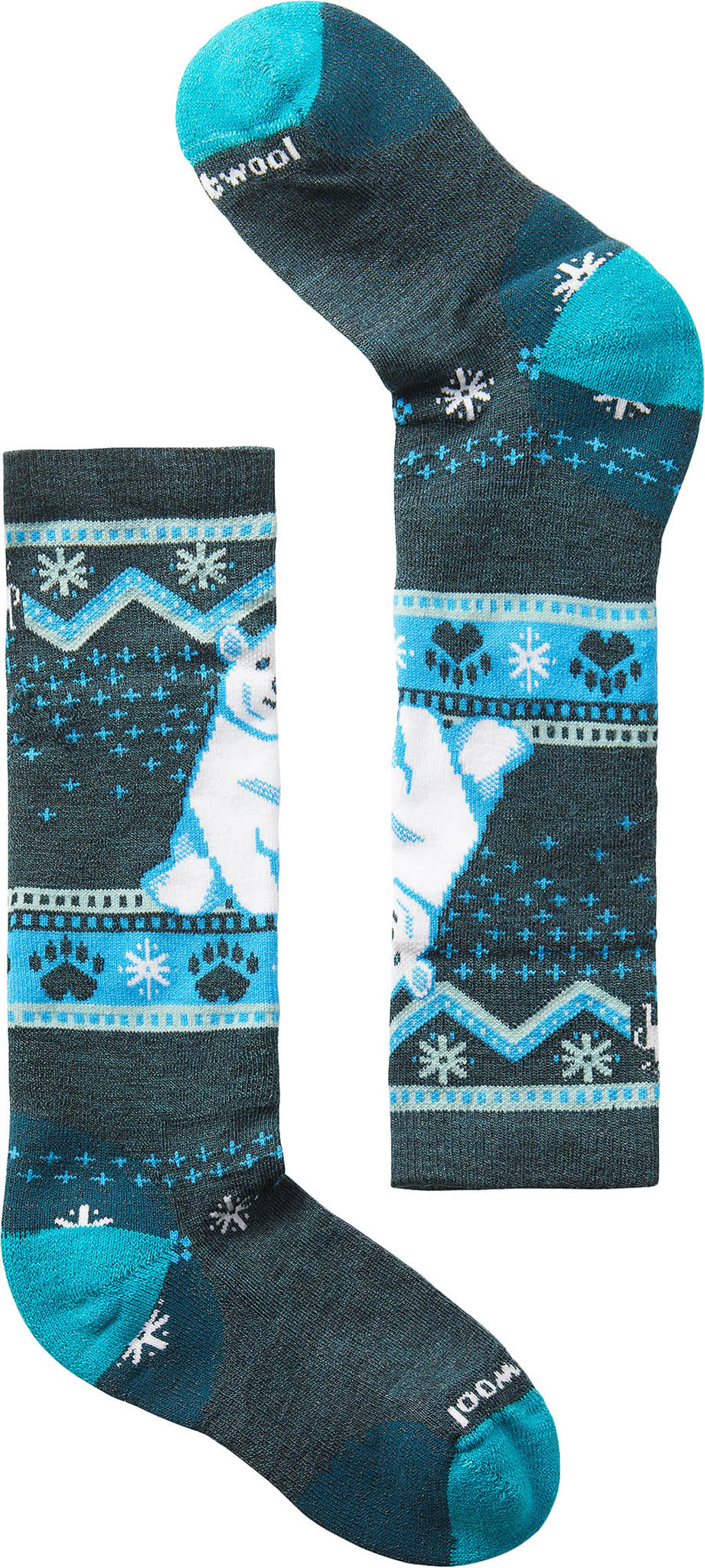Smartwool - Wintersport Full Cushion Polar Bear Pattern OTC Socks - Kid's |-| Smartwool - Chaussettes d’hiver sous genou à matelassage intégral et motif d'ours polaire OTC - Enfant