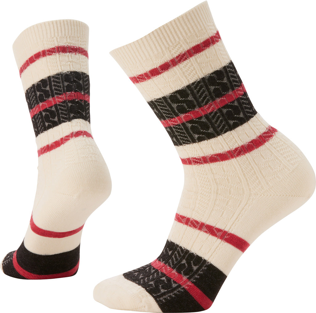 Smartwool - Everyday Striped Cable Crew Socks - Unisex |-| Smartwool - Chaussettes à rayures torsadées de tous les jours - Unisexe