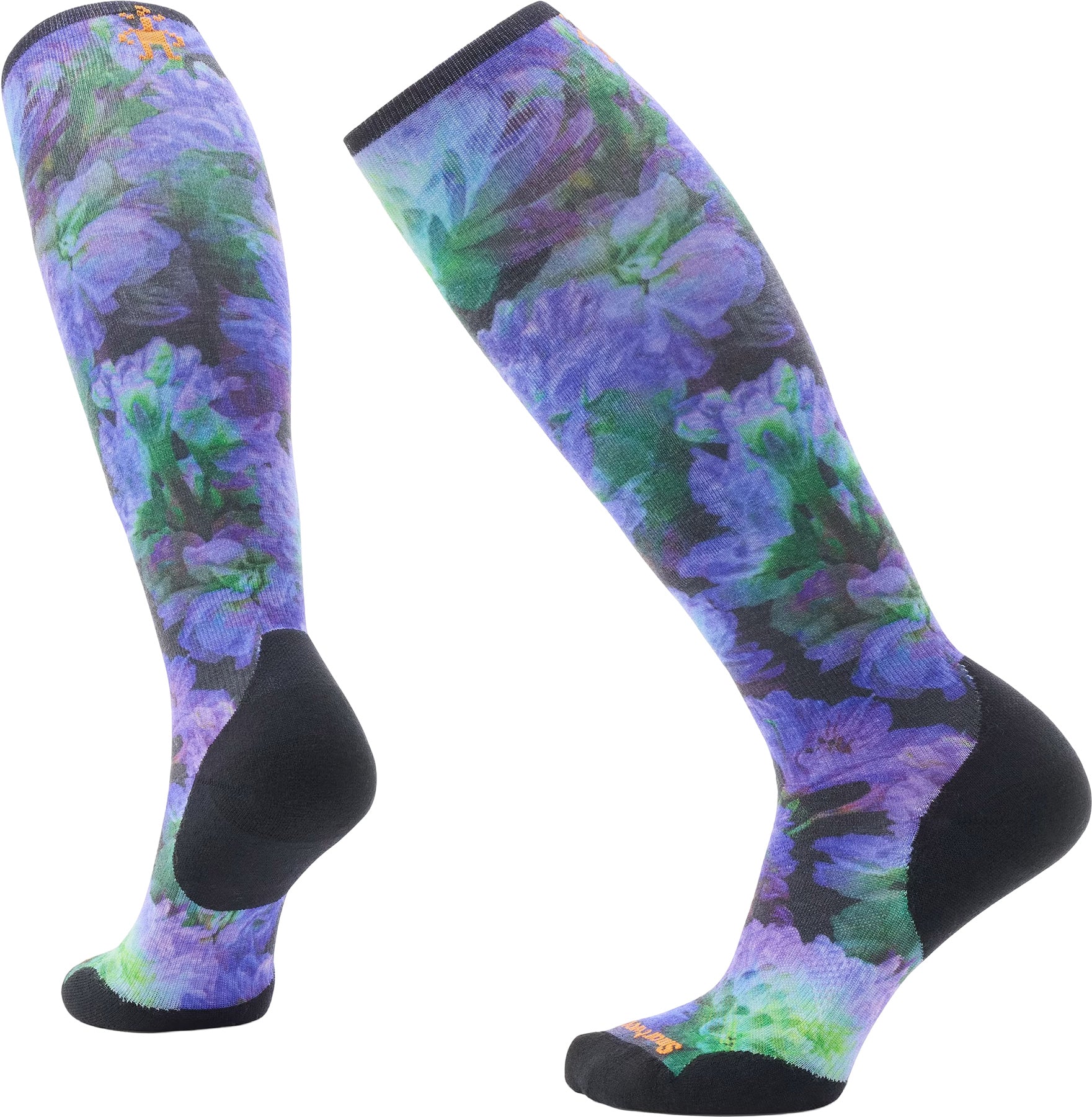 Smartwool - Ski Targeted Cushion Electric Lotus Print OTC Socks - Women's |-| Smartwool - Chaussettes de ski sous-genou coussin ciblé avec imprimé Electric Lotus - Femme
