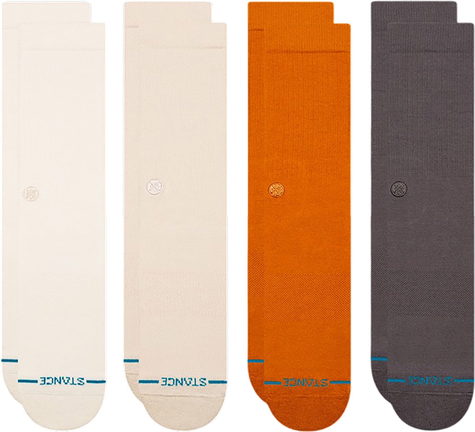 Stance - Icon 4 Pack Crew Socks - Unisex
