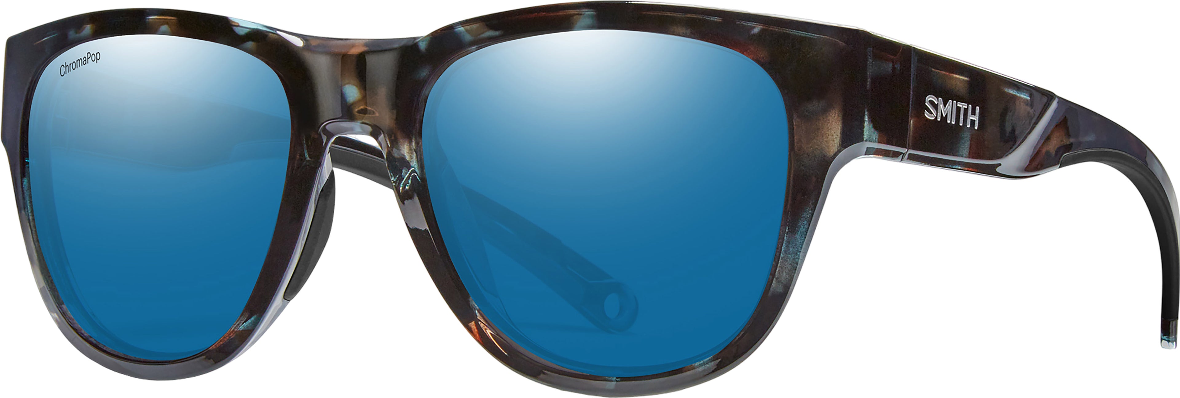 Smith Optics - Rockaway Sunglasses - Sky Tortoise - ChromaPop Glass Polarized Blue Mirror Lens |-| Smith Optics - Lunettes de soleil Rockaway - Sky Tortoise - Verres ChromaPop Glass Polarized Blue Mirror