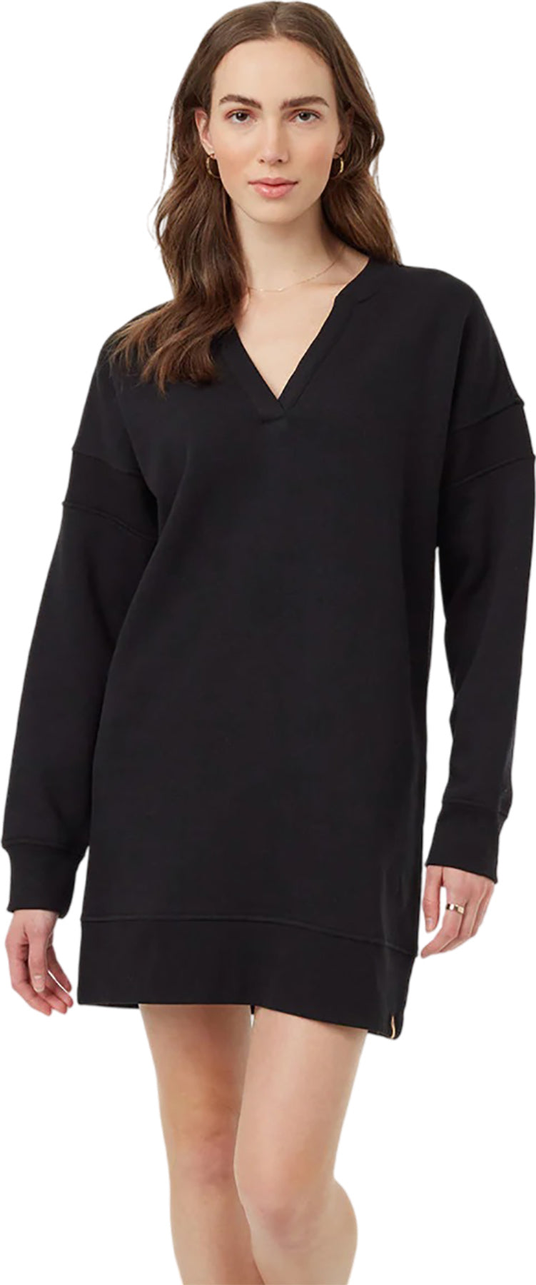 tentree - TreeFleece Oversized Rib Insert Dress - Women's