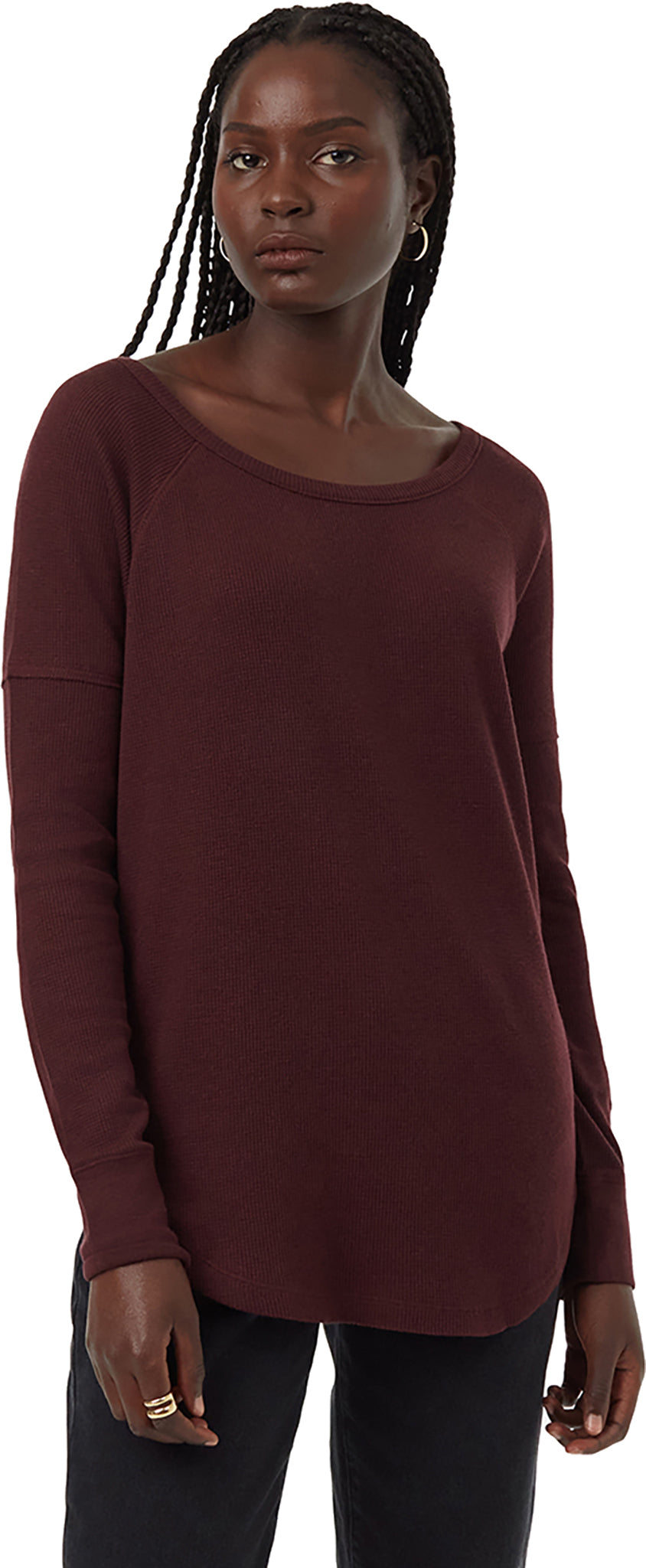 tentree - Treewaffle Crew Longsleeve Tee - Women's |-| tentree - T-shirt à manches longues Treewaffle - Femme