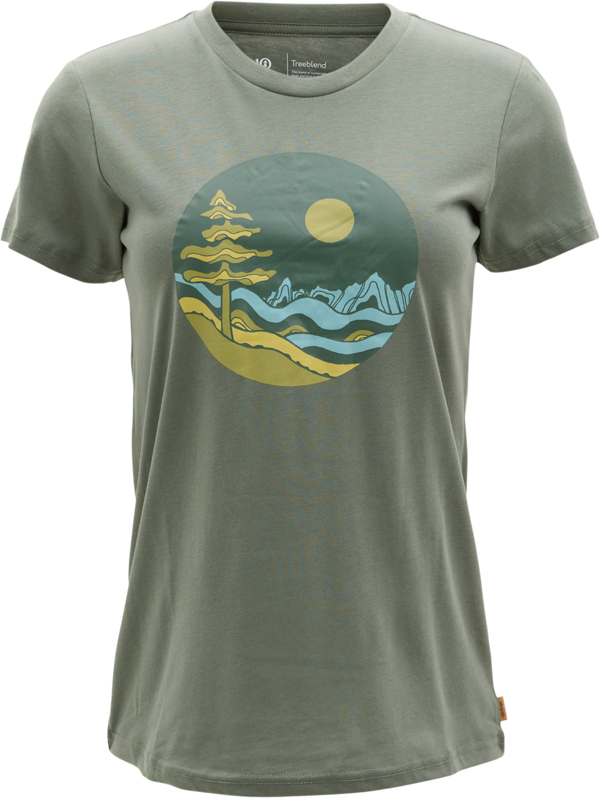 tentree - Emerald Edge Portal Crew Neck Graphic Short Sleeve T-Shirt - Women's|-|tentree - T-shirt graphique à manches courtes et col rond Emerald Edge Portal - Femme