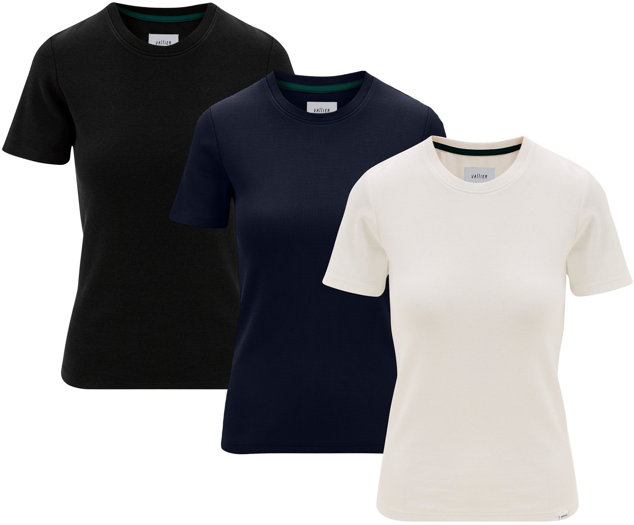 Vallier - Highland Rib T-Shirt - 3-pack - Women's |-| Vallier - T-shirt côtelé Highland - Lot de 3 - Femme